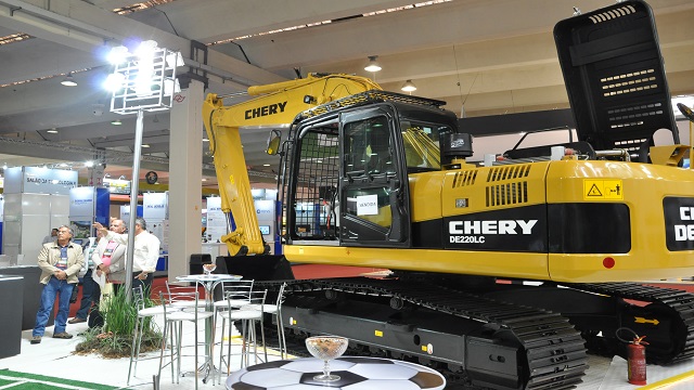 Máquina Chery na Exposição M&T 